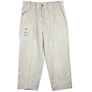 Original‎ Island Sport Cargo Pants Mens M Khaki Tan Key Largo Fishing Utility